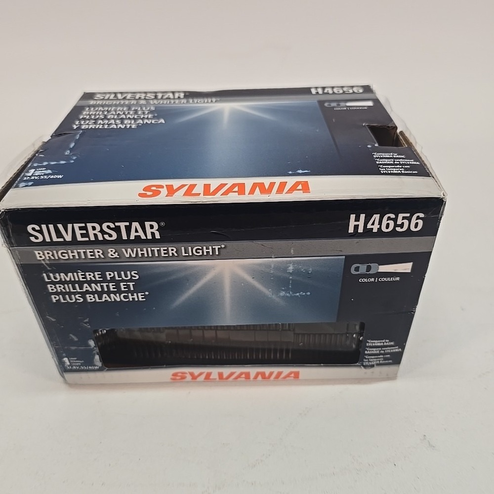SYLVANIA H4656‎ SilverStar Sealed Beam – Brighter Halogen Headlight (1 Bulb)